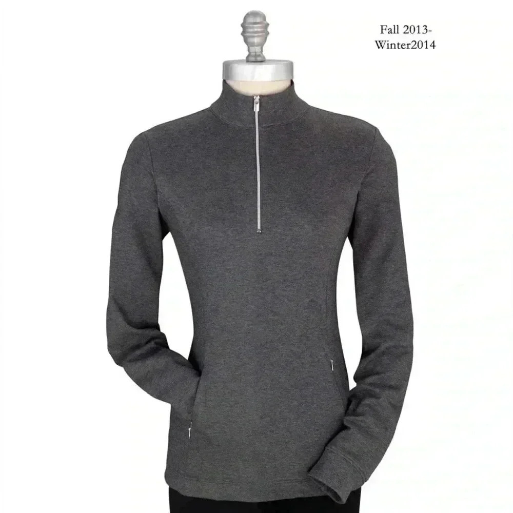 Fairway & Greene Ladies Luxury Interlock 1/4 Zip Pullover Size M